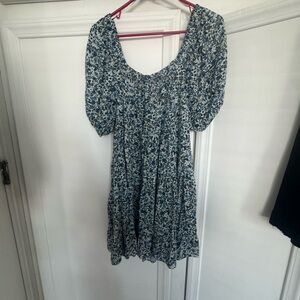 Wild Fable Navy Floral Mini Dress
